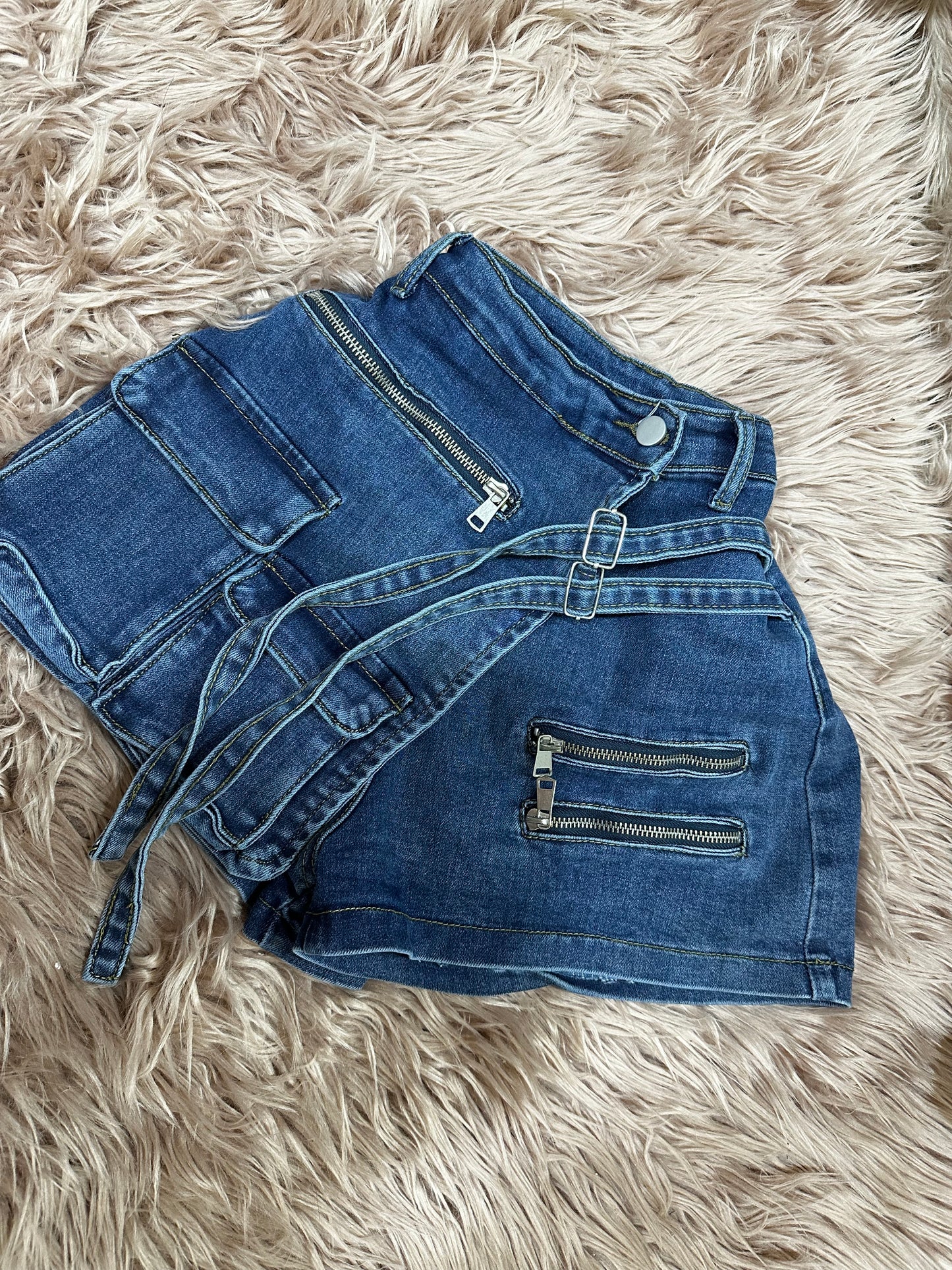 Dark Blue Denim Skort