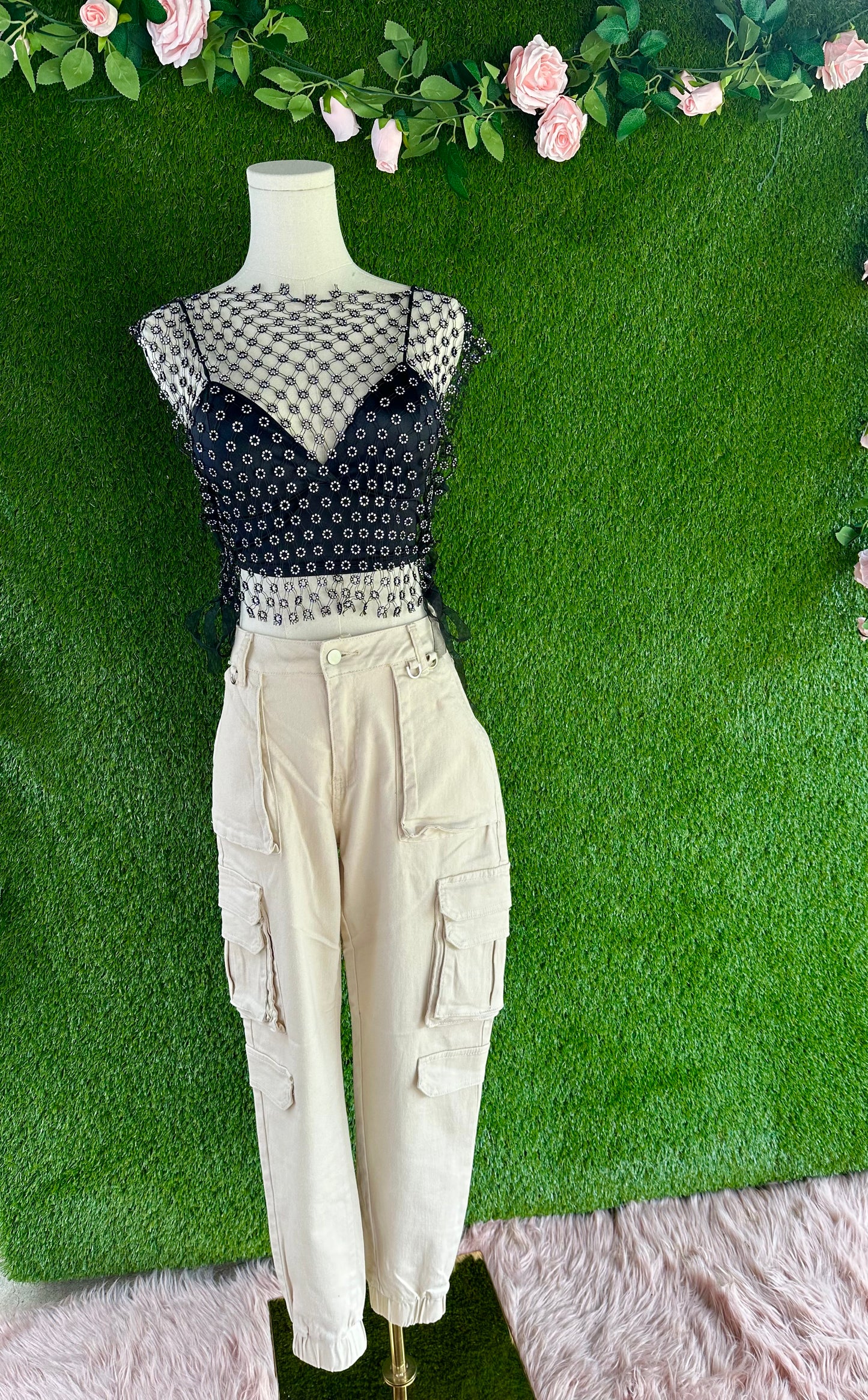 Good Vibes Ivory Joggers